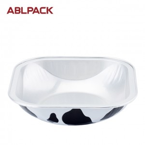 90ml Square Wholesale Optional Shape Disposable Aluminium Foil Food &Bakery Container