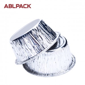 4oz 125ml Round Aluminum Foil Egg Tart Plate Tray small aluminum foil cups foil packaging for desserts