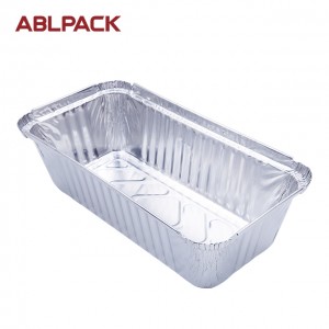 1050ML 35.9oz Rectangular Big Aluminum Foil Loaf Container for salad/cake/pie/cookies