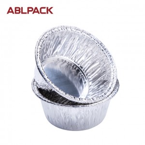 4oz 125ml Round Aluminum Foil Egg Tart Plate Tray small aluminum foil cups foil packaging for desserts