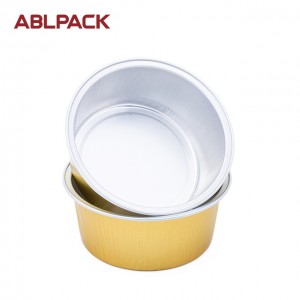 125ml meat and sea food gold aluminum Sealing container 125B