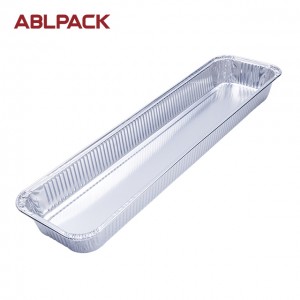 1058ML 35.7oz Rectangular Big Aluminum Foil Loaf Container for salad/cake/pie/cookies