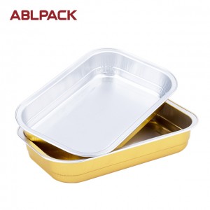 ABL 280ml Aluminium Bakery Clear Container Sauce Cups With Hinged lids Noodle Egg Tart Yogurt Sugar Container AP280B