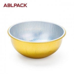 360ml ABL color aluminum container for oven, aluminum foil bowl with lid AP360