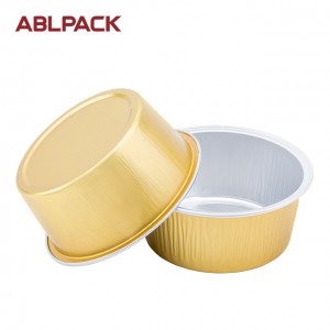 125ml meat and sea food gold aluminum Sealing container 125B