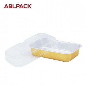 320ML/10.7oz Convenient Packaged Household Disposable Containers Eco-friendly Aluminum Foil Pans Airlines Lunch Boxes AP320B