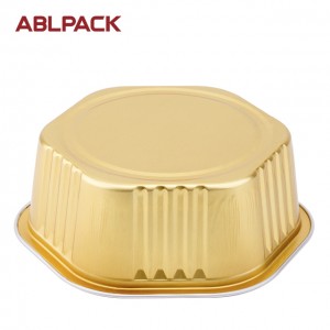 400ml coated smooth wall non wrinkle wal aluminum foil container hotel restaurant bake tart work home packing products