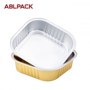 220ml Wholesale Aluminum Foil Sealing Container with gold color