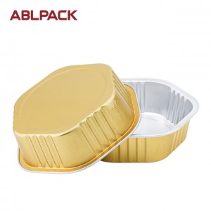 330ml ABL gold aluminum foil salad box AP330