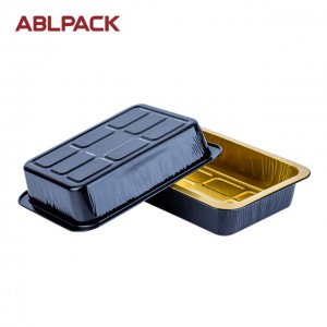 1200ml ABL take away aluminum foil food containers, disposable food packaging containers