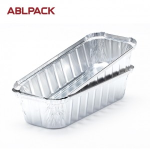 1501ML  50.7oz Rectangular Big Aluminum Foil Loaf Container for salad/cake/pie/cookies