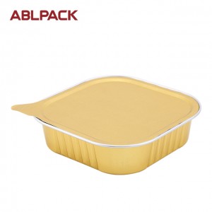 220ml Wholesale Aluminum Foil Sealing Container with gold color