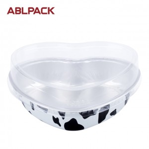 255ml Color aluminum foil container for food packaging with lid AP255