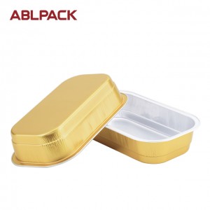 290ml Cheap price aluminum foil food Container with custom print