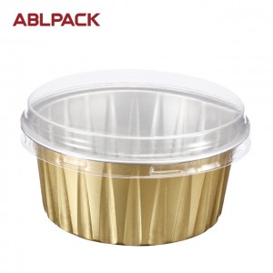 125ML Pet Lid Microwave Oven Fine Curry Food Storage Bakery Container custom aluminum foil container and lids printing