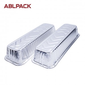 1060ML  35.8oz Rectangular Big Aluminum Foil Loaf Container for salad/cake/pie/cookies