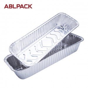 1060ML  35.8oz Rectangular Big Aluminum Foil Loaf Container for salad/cake/pie/cookies