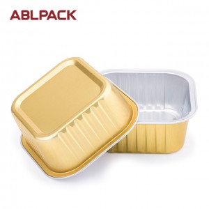 150ml Wholesale Aluminum Foil Sealing Container with gold color