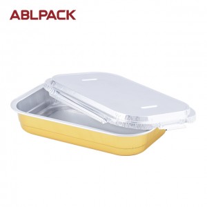 ABL 280ml Aluminium Bakery Clear Container Sauce Cups With Hinged lids Noodle Egg Tart Yogurt Sugar Container AP280B