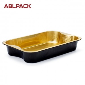 2080ml Large size aluminum foil plate for Barbecue dish, BBQ container for sale