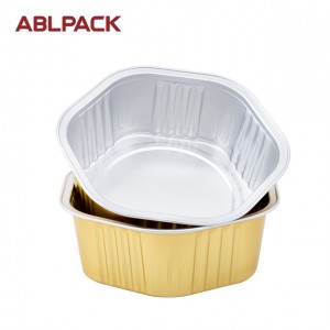 400ml coated smooth wall non wrinkle wal aluminum foil container hotel restaurant bake tart work home packing products