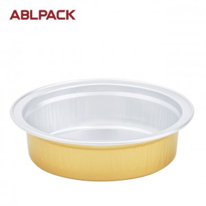 35ml 1.2oz Small Round Cake Tin Container disposable smooth foil container colored disposable pie pan for desserts