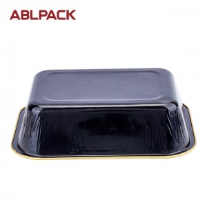 ABL 280ml Smooth Wall Disposable Aluminum Foil Container Tray Lunch Box For Food Packaging