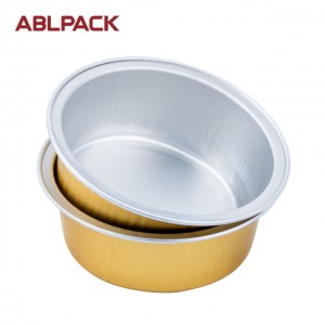 25ml 0.8oz Gold Honey Jar Sealing Aluminum Foil Container tin foil pan plastic cup with aluminum foil lid