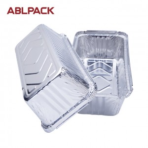 1050ML 35.9oz Rectangular Big Aluminum Foil Loaf Container for salad/cake/pie/cookies