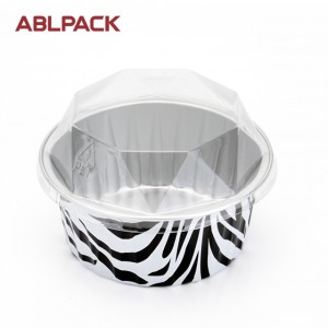 125ml Aluminum Foil Container Fast Food Tray Enamel Roasting Pan with Lid Pastry Board  AP125